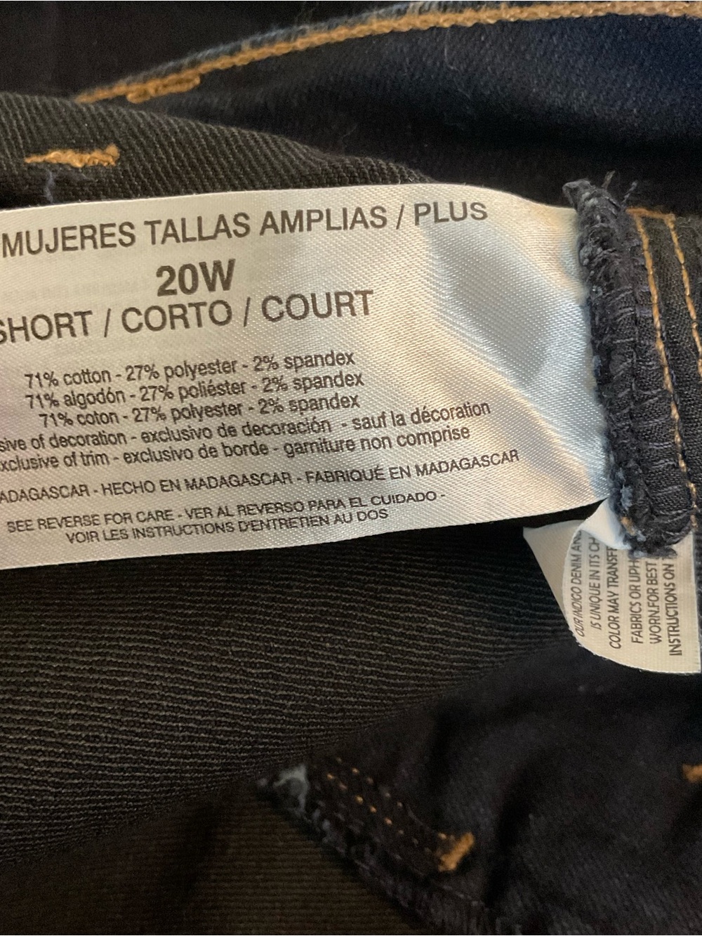 Gloria Vanderbilt Amanda Jeans 20W Short - Picture 5 of 5